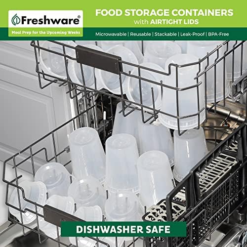 Freshware Food Storage Containers 12 oz Plastic Deli Containers - Image 6