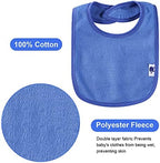 12 Pack Terry Drool Cotton Bibs, Unisex Baby Bibs - Image 3