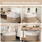 Goodpick 105L Extra Large Woven Rope Blanket Basket - Image 4
