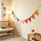 Fabric Triangle Banner Pennant Flags Palyroom Bunting Classroom Decor - Image 7