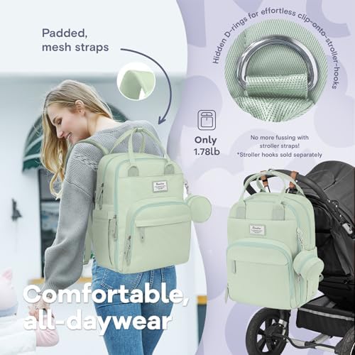 RUVALINO Diaper Bag Backpack-Multifunction Baby Travel Bag - Image 5