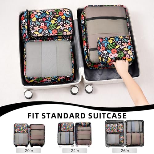 BAGAIL 8 Set Packing Cubes Luggage Packing Organizers - Image 5