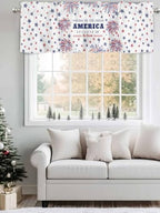 Vandarllin 4th of July Kitchen Curtains Valances - Image 4