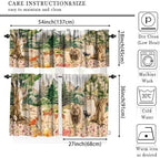 Forest Valance Curtain for Kitchen, Window Treatment Retro Mountain Forest - Image 5