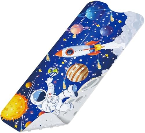 SHUCHING Baby Bath Mat for Tub Non Slip-40x16 Inch, Space Astronaut by SHUCHING