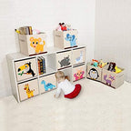 13 Inch Animal Cube Storage Bins, Foldable Fabric Kids Toy Box & Toy Chest - Image 6