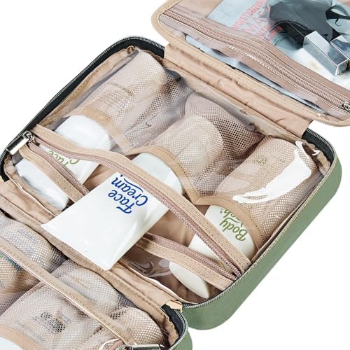 NISHEL Travel Toiletry Bag for women, Portable Hanging makeup Organizer - Image 6