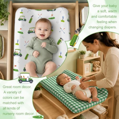 2 Pack Golf Baby Changing Pad Covers - Image 6