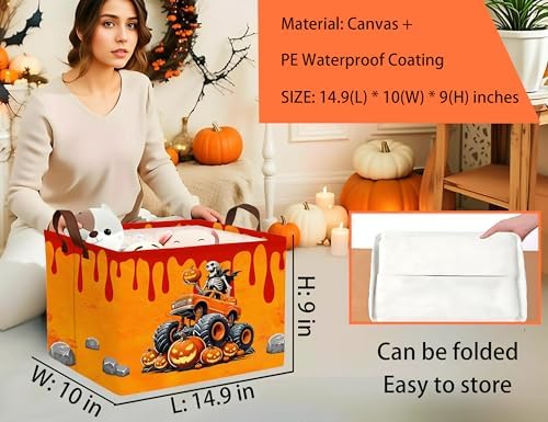Large Halloween Themed Candy Gift Boo Basket - Image 2