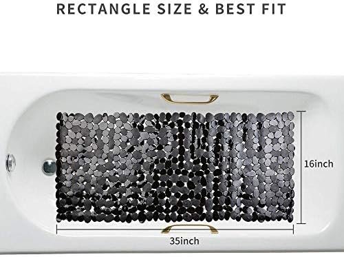 Pebble Bathtub Mat Non Slip 35" X 16" - Image 2