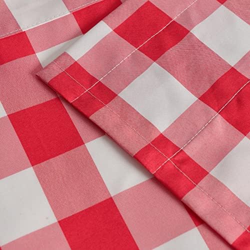 Hiasan Buffalo Plaid Curtains Valances, 52W x 18L, 1 Panel - Image 5