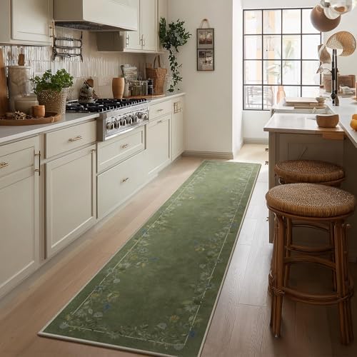 2x10 Washable Hallway Runner Rug: Kitchen Rugs Non Slip Long Carpet Runners by palohom