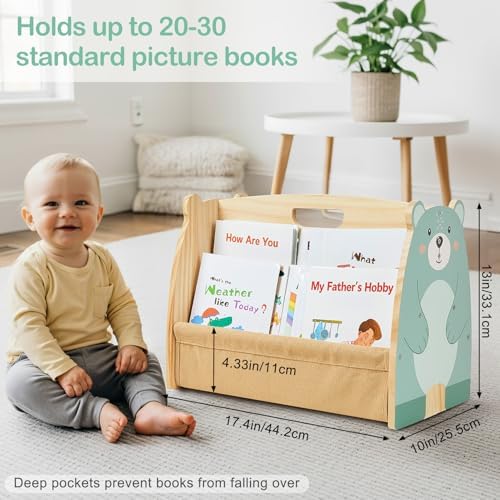 Toddler Bookshelf Double-Sided - Image 4