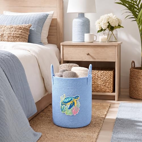 LemonRoad Laundry Hamper Large Cotton Rope Storage Basket - Image 5