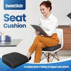 SweetSlubr Seat Cushion, Chair Pad, Memory Foam Tailbone Pain Relief - Image 3