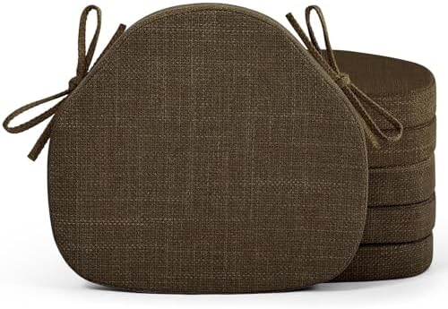 Shinnwa Dining Chair Cushions Set of 6, High-Resilience Foam Windsor Seat Pads by Shinnwa