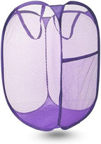 Pop Up Laundry Hamper, Mesh Laundry Basket Collapsible, Foldable Hamper by LXLOVESMEggRings