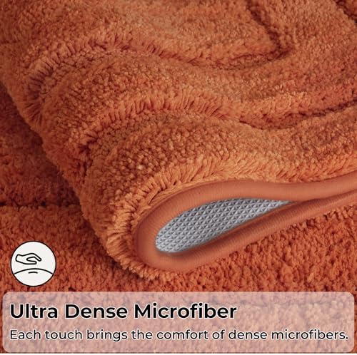 GRANNY SAYS Terracotta Bathroom Rug 20" x 32", Non-Slip Bath Mat - Image 7