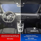 EzyShade Car Windshield Sun Shade. See Vehicle Size-Chart. Medium Size - Image 2