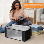 Fab totes 35L Closet Organizers, Foldable Under Bed Storage Containers - Image 3