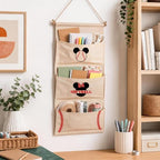 3-Pocket Hanging Wall Organizer, Baseball Theme Over Door Storage - Image 6