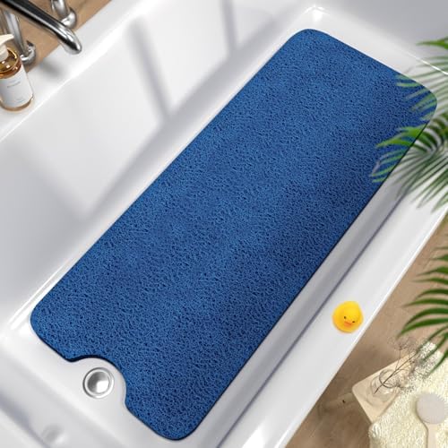 HITSLAM Non Slip Bathtub Mat 40 x 16 Inch, Extra Long Bath Mat by HITSLAM