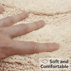 KOEXM Half Circle Boho Bathroom Rugs - Image 3