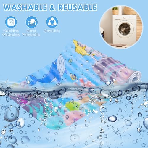 Baby Bath Mat for Tub Non Slip 40''x16'' Extra Long Bathtub Mat - Image 5