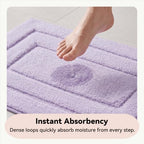 GRANNY SAYS Lavender Bathroom Rug 24" x 36", Non-Slip Microfiber Bath Mat - Image 3