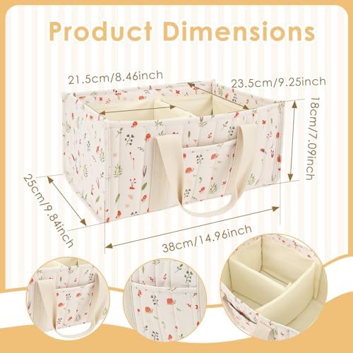 Baby Diaper Caddy Organizer, Baby Nappy Caddy Organizer - Image 2