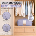 Soft Canvas Storage Bags with Zipper. Thick Breathable - Image 3