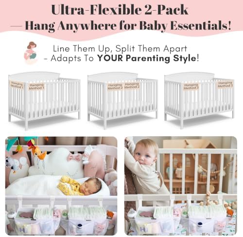 2-Pack Hanging Diaper Organizer - Image 7