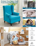 CRFATOP Wingback Chair Covers Wing Armchair Slipcovers - Image 4