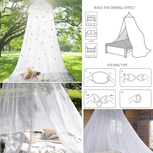 Princess Decor Canopy for Kids Bed, Soft and Durable Bed Canopy for Girls Room - Image 4