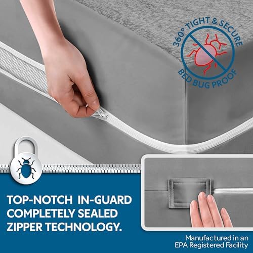 Guardmax California King Mattress Encasement Zippered, 100% Waterproof Protector - Image 3