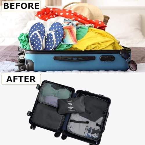 LANSKLBD 6/8 Set Packing Cubes for Suitcases Travel Luggage Packing Organizers - Image 5