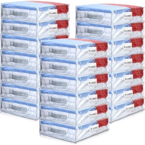 Kenning 20 Pcs Clear Zippered Storage Bags by Kenning