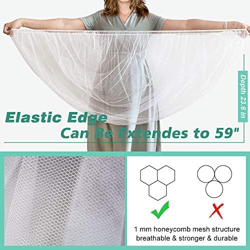 Sysmie 2 Pack Baby Stroller Mosquito Net, Durable Mesh Protection - Image 2
