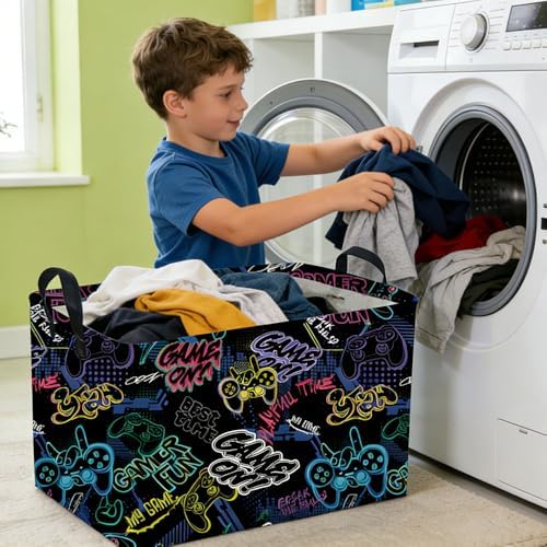 Rectangular Kids Baskets, Waterproof Foldable Storage Basket - Image 5
