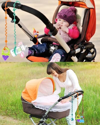 LittleHugs Toy Straps for Baby, Silicone Tether Pacifier Clip, No Throw Travel - Image 5