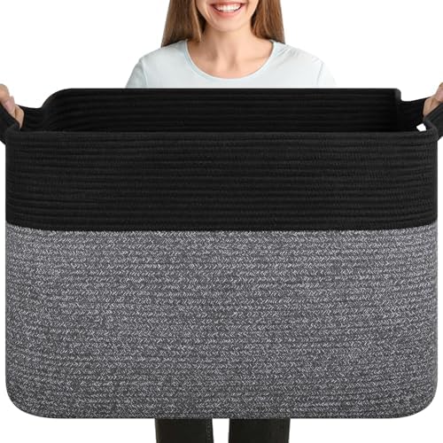 OIASKET 108L Cotton Rope Storage Basket by OIASKET
