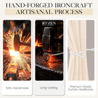 RTZEN Metal Curtain Tiebacks, Drapery Holders - Image 3