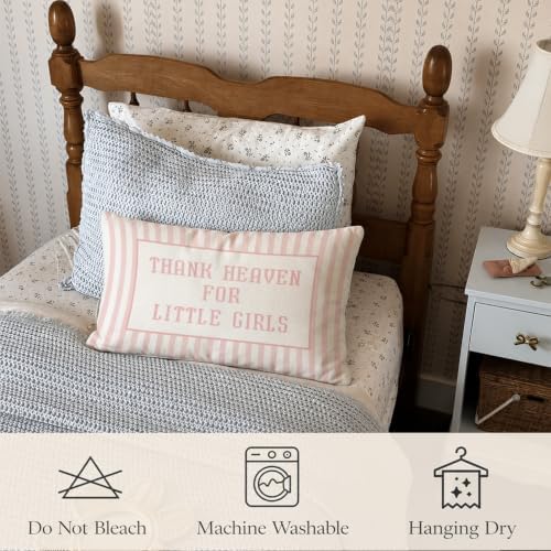 Thank Heaven for Little Girls 12x20 Pillow Cover - Image 5