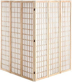 VEVOR Room Divider, 6 Panel Japanese Room Divider, Wood Folding Privacy Screen - Image 4