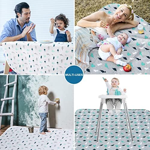 Splat Mat 2 Pack for Under High Chair & Arts & Eating Mess - Image 5