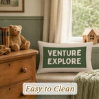 Boys Room Decor Adventure Venture Explore 12x20 Pillow Cover - Image 3