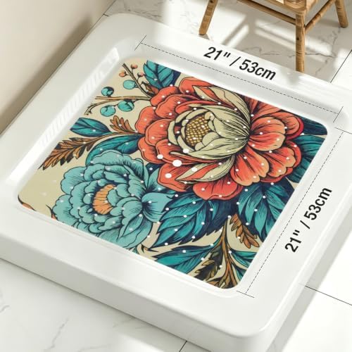 Square Shower Mat Non Slip 21x21 Inch - Image 3