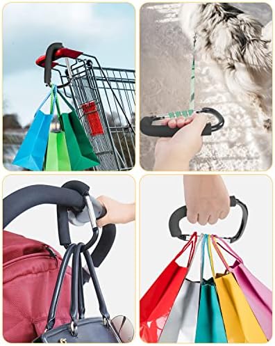 Stroller Hooks, 6.3" Large Stroller Clip, 2 Pack Stroller Hooks - Image 5