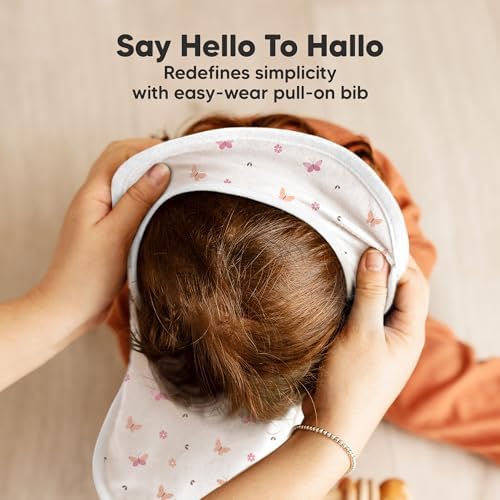 KeaBabies 8-Pack Bibs for Baby Girls, Pullover Baby Bibs - Image 4