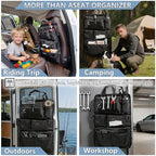 2 Set All in One Car Seat Back Organizer Fit Most Cars SUV Trucks Jeeps - Image 4